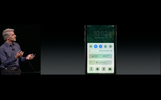 Apple zeigt iOS 10. (Bild: Apple/Screenshot: Golem.de)
